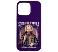 Saint Ignatius Loyola Ad Maiorem Dei Gloriam Catholic Jesuit Case for iPhone 15 Pro Max