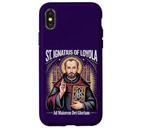 Saint Ignatius Loyola Ad Maiorem Dei Gloriam Catholic Jesuit Case for iPhone X/XS