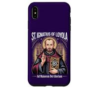 Saint Ignatius Loyola Ad Maiorem Dei Gloriam Catholic Jesuit Case for iPhone XS Max