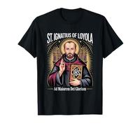 Saint Ignatius Loyola Ad Maiorem Dei Gloriam Catholic Jesuit T-Shirt