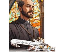 Saint Ignatius of Loyola Jigsaw Puzzles For Adults 500 Piece Jigsaws Puzzles 500 Piece Puzzles For Adults Kids Puzzle Games Toys Gift 500pcs (52x38cm)