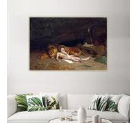 Saint Jerome,1874 by Jean Leon Gerome Canvas Prints Oil Decorative Painting Picture Wall Decor Home Living Room Decoration(30x50cm)