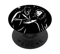 Saint Jerome and the Lion St Catholic PopSockets Adhesive PopGrip