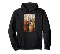 Saint Joachim and St Anne Vintage Catholic Faith Design Pullover Hoodie