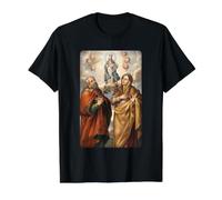 Saint Joachim and St Anne Vintage Catholic Faith Design Value Graphic T-Shirt, Men, Black, XL