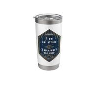 Saint Joan of Arc Quote I am not Afraid Catholic Stainless Steel Insulated Tumbler