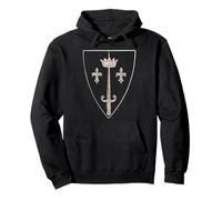 Saint Joan of Arc Shield Vintage French Saint Catholic Pullover Hoodie