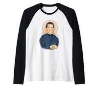 Saint John Bosco Portrait Raglan Baseball Tee
