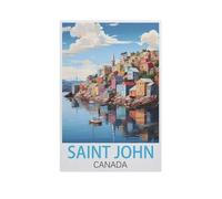 Saint John Canada，Jigsaw Puzzles for Adults 1000 Piece, Classic Puzzle Teens Boys Girls Puzzles Sturdy Tight Fitting Pieces,Letters On Back for Ideal Challenging And Gift（75x50cm）-AK28