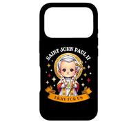 Saint John Paul II Pray for Us Catholic Cross for Kids Case for iPhone 17 Pro