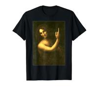 Saint John the Baptist Painting by Leonardo da Vinci 1513 Value Graphic T-Shirt, Men, Black, S