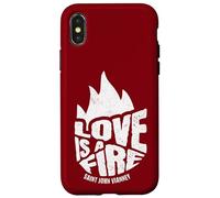 Saint John Vianney Love a Fire Cure d Ars Catholic Case for iPhone X/XS