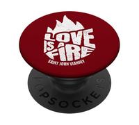 Saint John Vianney Love a Fire Cure d Ars Catholic PopSockets Adhesive PopGrip