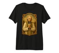 Saint John Vianney Traditional Catholic Saint Cure de Ars Premium T-Shirt