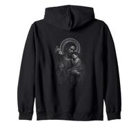 Saint Joseph Holding Child Jesus With Zip Hoodie