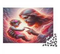 Saint Joseph Holding The Child Jesus with Lilies 1000 Pc Sturdy Cardboard Classic Jigsaw Puzzle for Adults & Kids 12+, Stress Relief Puzzle, Decompression & Wall Decor, Ultimate Relaxation Gift 38x26