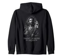 Saint Joseph Of Nazareth Carpenter Catholic Zip Hoodie