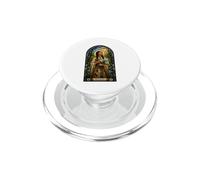 Saint Kateri Tekakwitha Catholic Gothic Mosaic Icon Art PopSockets PopGrip for MagSafe