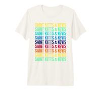 Saint Kitts and Nevis Colorful Premium T-Shirt