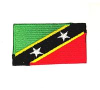 Saint Kitts and Nevis National Country Flag Iron Sew on Embroidered Patch