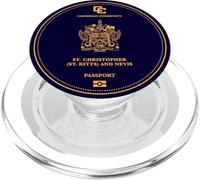 Saint Kitts and Nevis passport,Saint Kitts and Nevis flag. PopSockets PopGrip for MagSafe