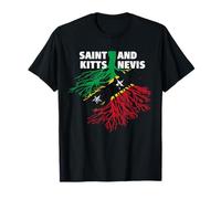 Saint Kitts and Nevis Roots Flag T-Shirt