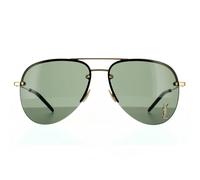 SAINT LAURENT Unisex CLASSIC 11 M 003 Sunglasses Metal Gold Green Pilot Normal