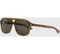 SAINT LAURENT Aviator Square Sunglasses in Acetate with Double Bridge - Size: OS - male