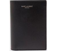 SAINT LAURENT Bifold Wallet in Grain de Poudre Leather with Laminated Logo - Size: OS - female