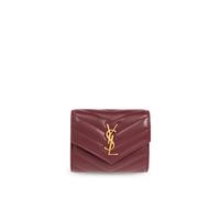 Saint Laurent Cassandre matelassé wallet - Red One Size