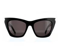 SAINT LAURENT Woman SAINT LAURENT SL 214 KATE 001 Sunglasses Acetate Black Grey Cat Eye Normal