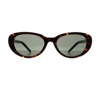 Saint Laurent Cat Eye Dark Spotted Havana Grey Sl M154 In Brown Brown One Size