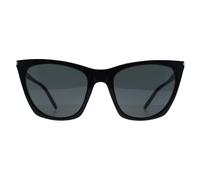 SAINT LAURENT Woman SAINT LAURENT SL 214 KATE THIN 001 Sunglasses Acetate Black Black Cat Eye