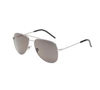 SAINT LAURENT CLASSIC 11 010 Unisex Sunglasses Metal Silver Grey Pilot