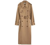 Saint Laurent Double-breasted Cotton Twill Trench Coat - Beige - 38 (UK10 / S)