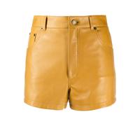 Saint Laurent lambskin leather shorts - Brown 38