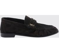 SAINT LAURENT Le Loafer Suede Loafers with YSL Monogram - Size: 37½ - female
