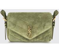 SAINT LAURENT LouLou Mini Bag in Quilted Suede - Size: OS - female