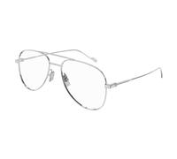 SAINT LAURENT Man CLASSIC 11 YSL 002 Optical frames Metal Silver Transparent Pilot Anti-glare