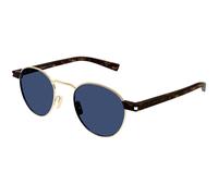 SAINT LAURENT Man SAINT LAURENT SL 707 004 Sunglasses Metal Gold Blue Round