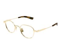 SAINT LAURENT Man SAINT LAURENT SL 730 003 Optical frames Metal Gold Transparent Round