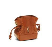 Saint Laurent mini Jamie leather clutch bag - Brown One Size