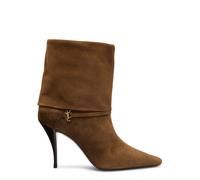 Saint Laurent Niki 90 Suede Ankle Boot - Brown - 36 (IT36 / UK3)