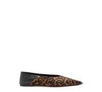 Saint Laurent Nour Leopard-print Calf-hair Flats - 41 (IT41 / UK8)