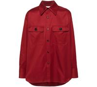 Saint Laurent oversized-collar cotton shirt - Red 38