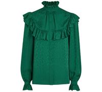 Saint Laurent Paisley-jacquard Silk Blouse - Green Other - 38 (UK10 / S)