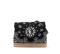 Saint Laurent Preloved Bandana Print Quilted Crossbody Bag - Black Black One Size