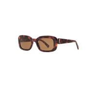 Saint Laurent Rectangle-frame Women's Designer Sunglasses - Brown - Brown Havana - One Size