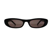 Saint Laurent Rectangle Shiny Black Grey Sl557 Black One Size