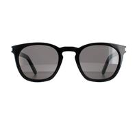 Saint Laurent Unisex's SL 28 002 Sunglasses, Black/Smoke, 49